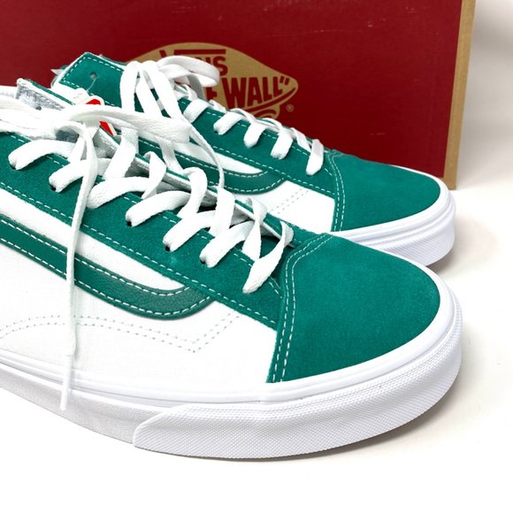 VANS Skate Low Sneaker Men VN0A54F69YE STYLE 36 Classic Sport Green White Canvas - Picture 7 of 11